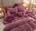 Luxury Plush Duvet Cover with Zipper Closure and Corner Straps
