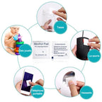 Single-use disinfecting wipe