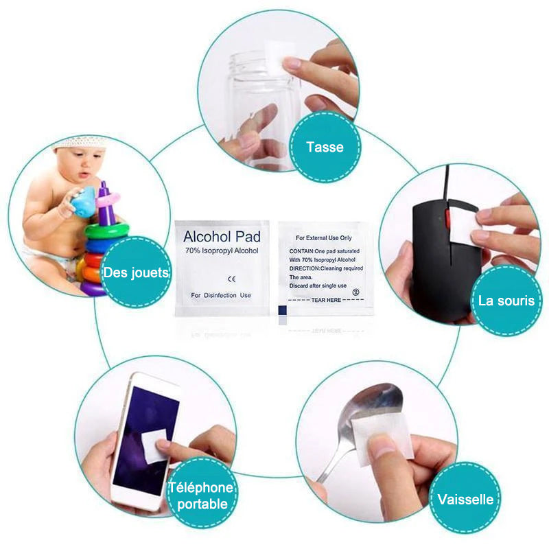 Single-use disinfecting wipe