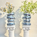 Mirror-clad disco vase with retro charm and modern flair