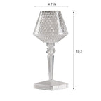 Rechargeable Crystal Lampshade Touch LED Lamp