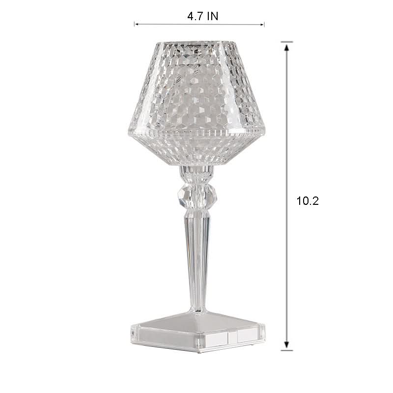 Rechargeable Crystal Lampshade Touch LED Lamp