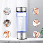 Water bottle for hydrogen generation