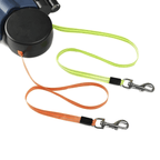 Duoglow Double Dog Leash with LED Light, 360° Rotating Hinge, 66 lbs Capacity