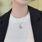 Beautiful Angel Horse Pendant Necklace