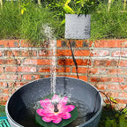 Lotus-shaped solar fountain pond decoration