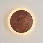 Scandinavian Wooden LED Wall Lamp with Energy-Efficient Indoor Lighting