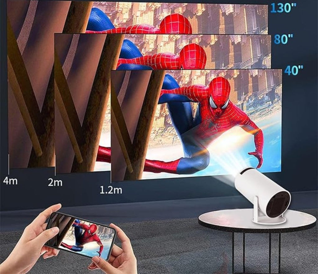 UltraScreen - Intelligent 4K Projector with Seamless Connectivity Options for Movies and Gaming