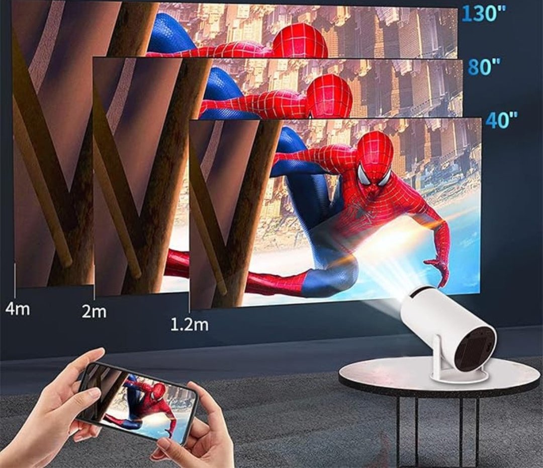 UltraScreen - Intelligent 4K Projector with Seamless Connectivity Options for Movies and Gaming