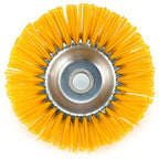 Nylon weed brush for lawn mower