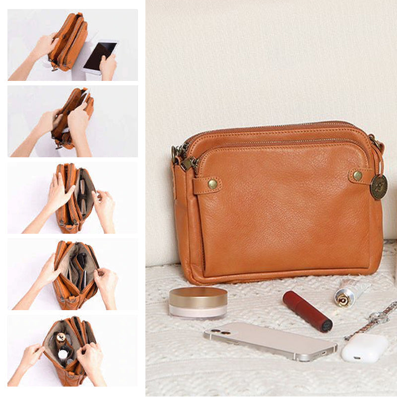 Three-Layer-Crossbody-Shoulder- & Clutch-Bag
