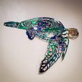Sea creature ornaments made of metal