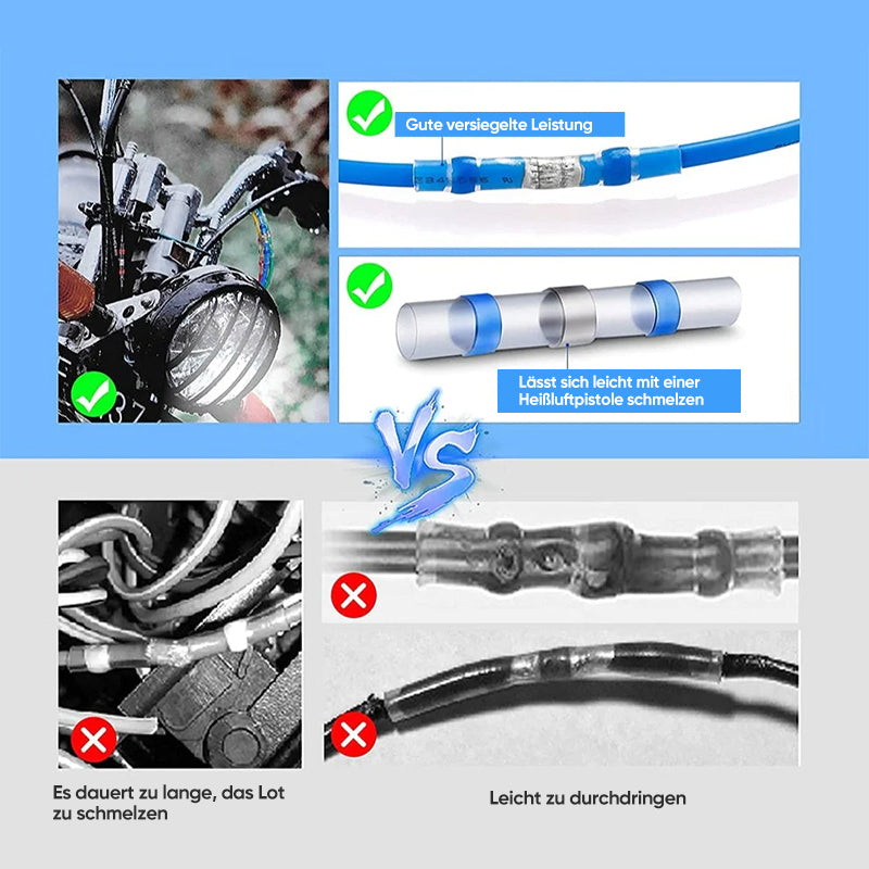 Waterproof solder wire connector
