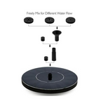 Solar-powered water bubbler for bird baths – bubble fountain with solar panel