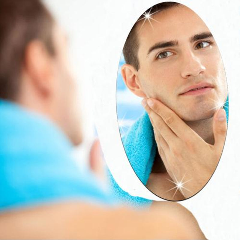 Oval Rectangle Mirror Sticker