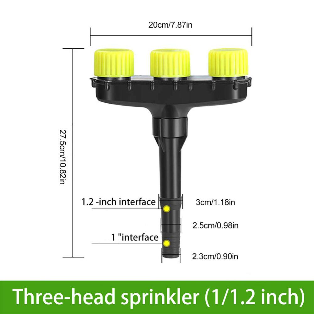 Multifunctional garden spray nozzle with 3 and 5 hole settings - for watering and garden care
