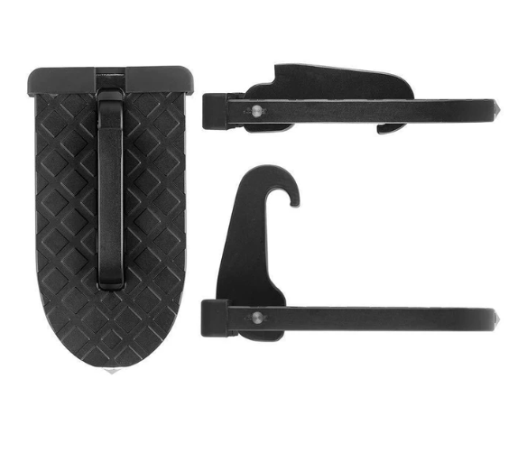U-shaped door threshold bolt with safety hammer