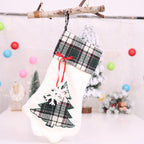 Checked Christmas Socks