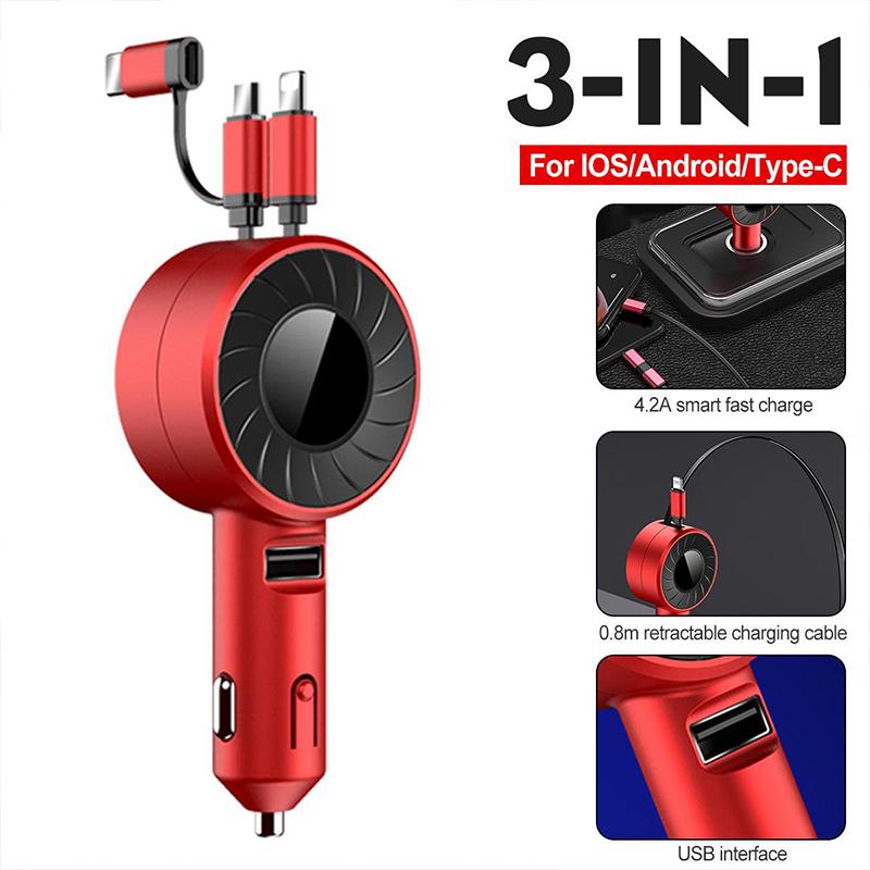 3-IN-1 Telescopic Mobile Charger