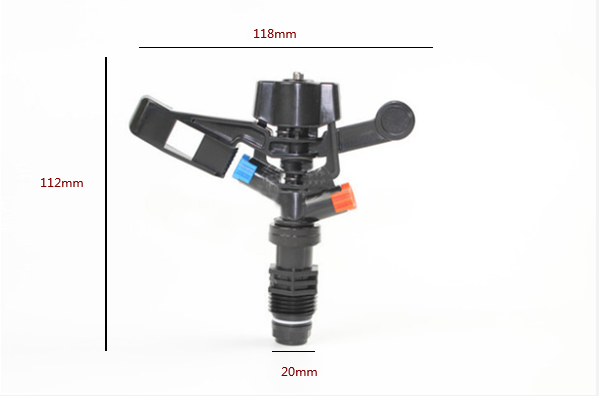 Adjustable garden sprinkler with spray angle adjustment – Ideal for irrigation systems