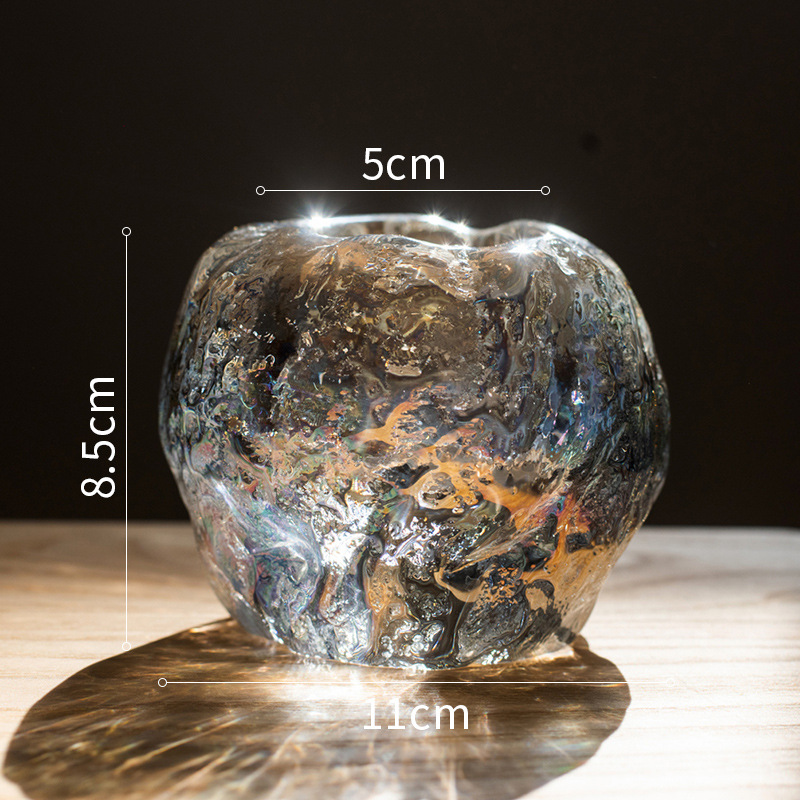 Glass Tealight Holder – Decorative Candle Holder made of Clear Glass for Cozy Lighting