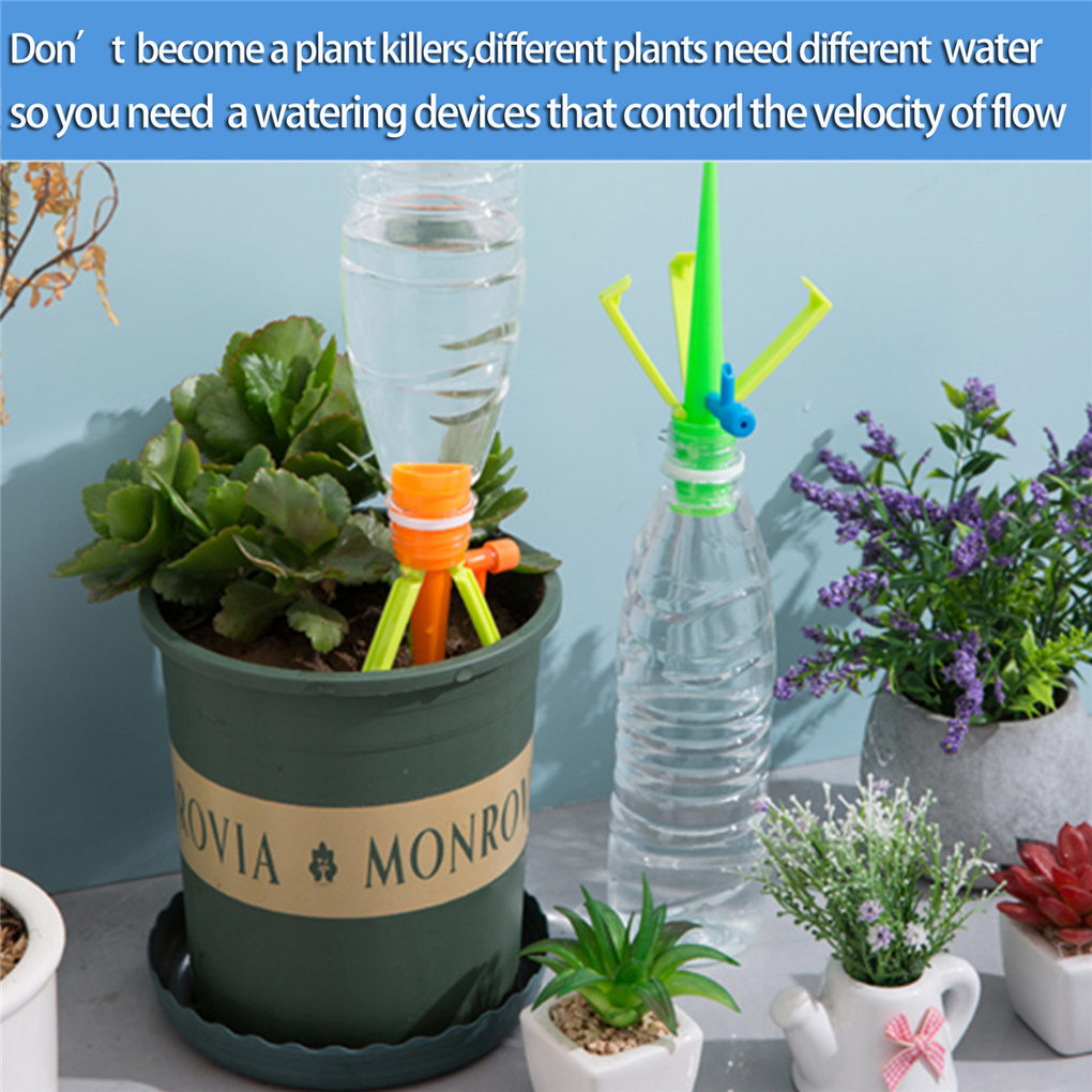 Automatic watering spike for plants – With bottle adapter