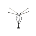 Plant growth light with 4 flexible arms and dimming function for indoor gardens
