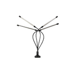 Plant growth light with 4 flexible arms and dimming function for indoor gardens
