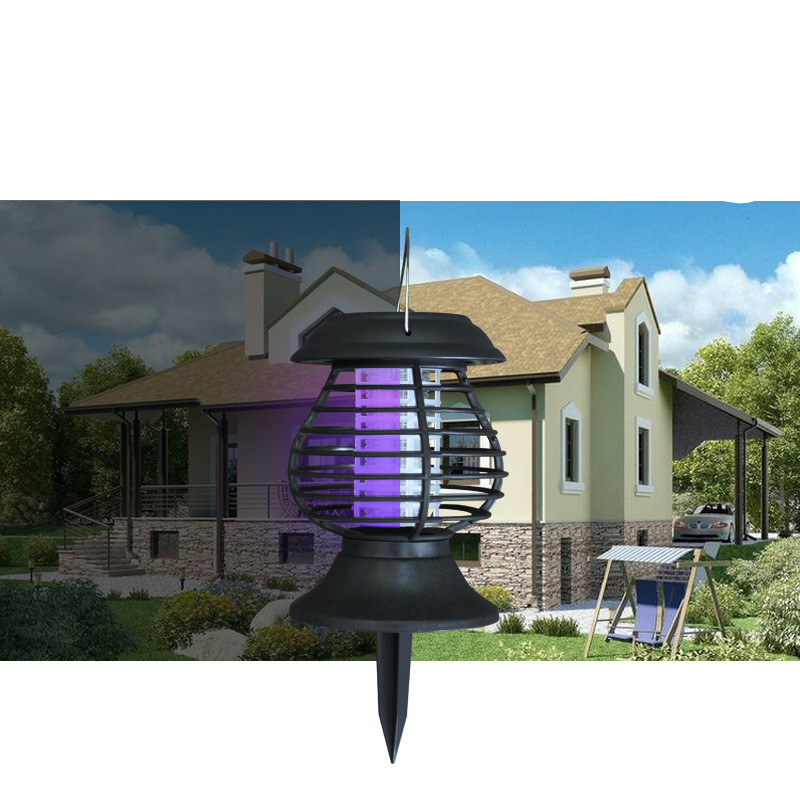 Solar Insect Defense Lamp with LED Light – Effective Mosquito Control for the Garden