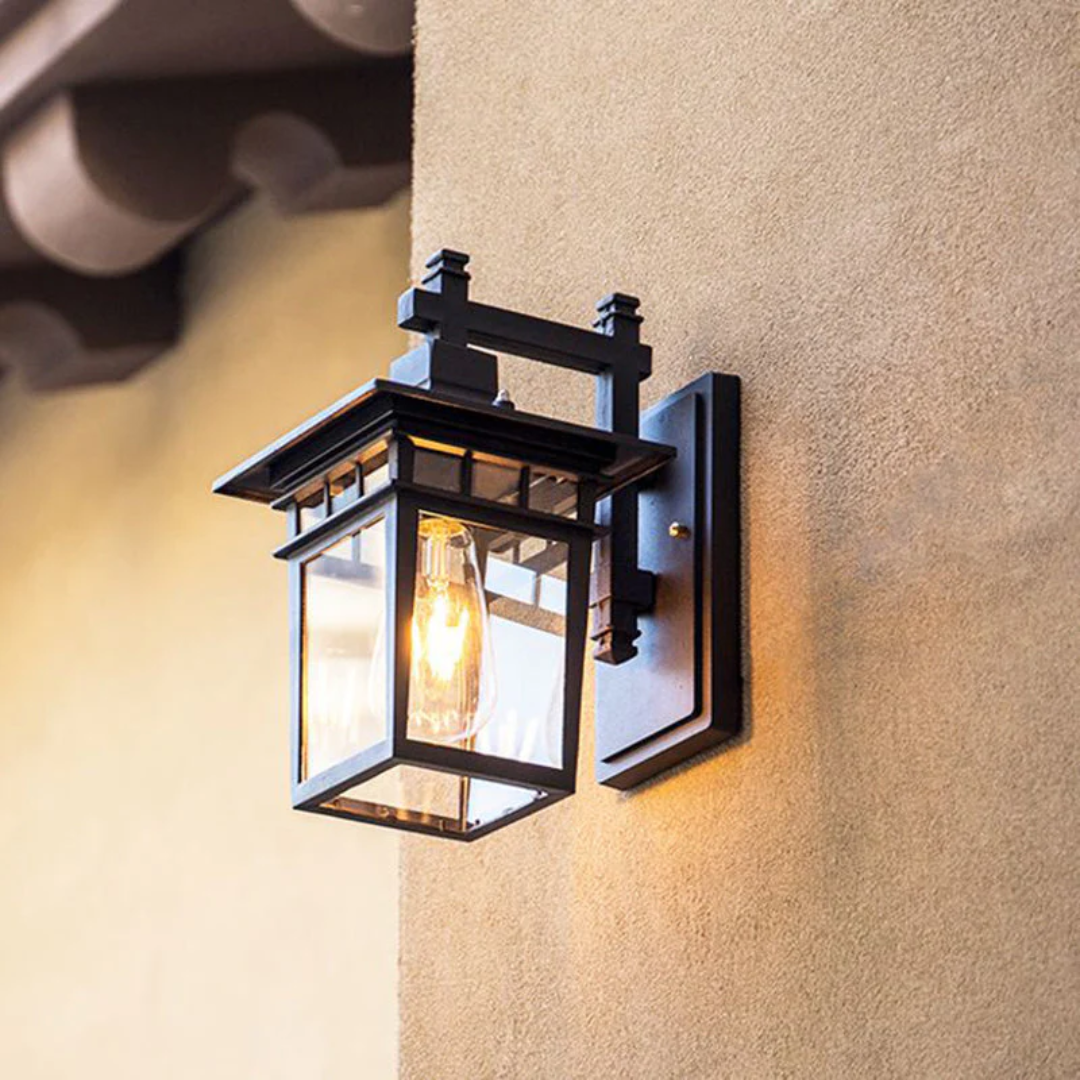 Black Outdoor Wall Lamp