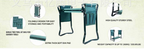 Garden Stool with Bag – Collapsible Seat and Workspace for Gardening