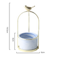 Flower plant pots with bird design for stylish decoration