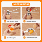 Stainless Steel Perfect Egg Shell Opener