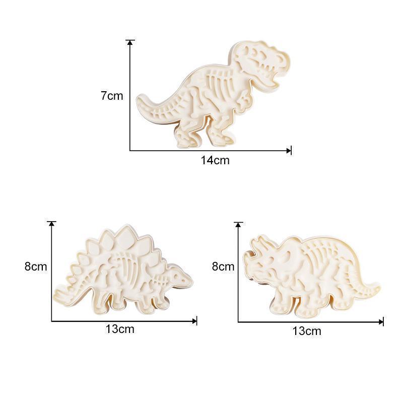 Dinosaur Cookie Cutters (Set of 3)