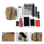 Water-resistant hip bag for men