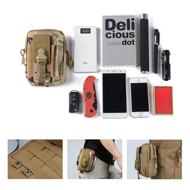 Water-resistant hip bag for men