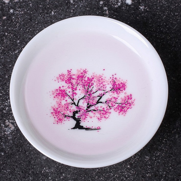 Blossom Printing Ceramic Heat Sensitive Color Changing Bowl, Best Gift for Holidays, Birthday, Wedding and More