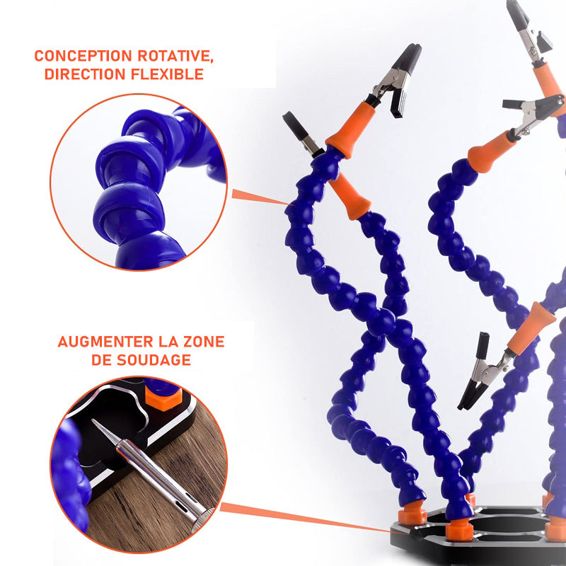 Aluminum alloy sweat base with flexible arms