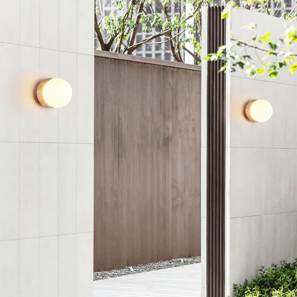 Travertine Waterproof Outdoor Wall Lamp
