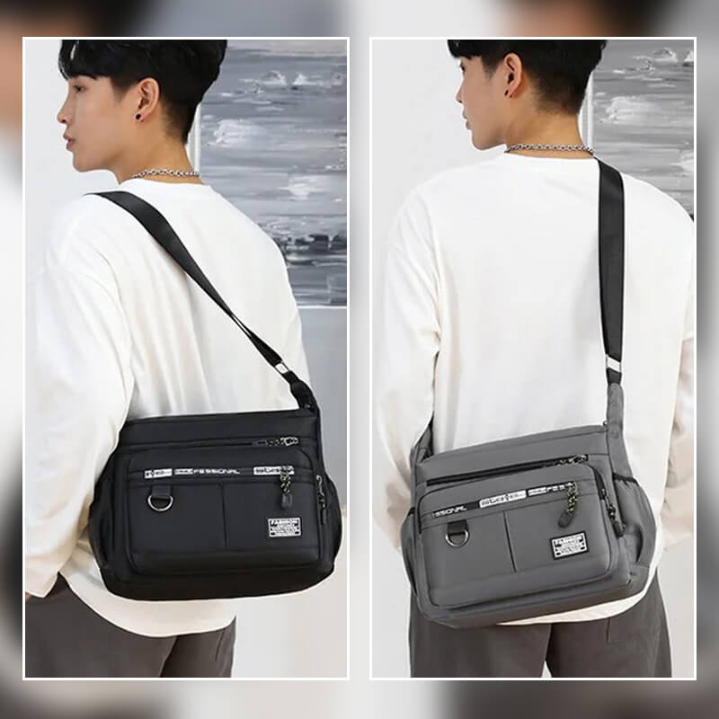 Light waterproof shoulder bag with large capacity