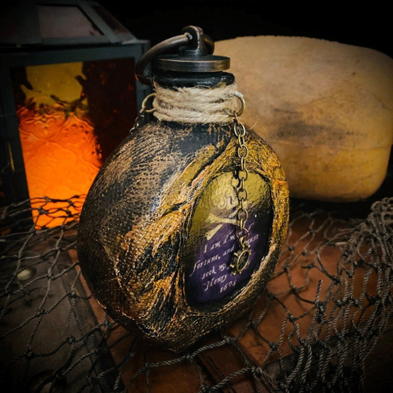 Skull Pirate Rum Bottle made of Resin