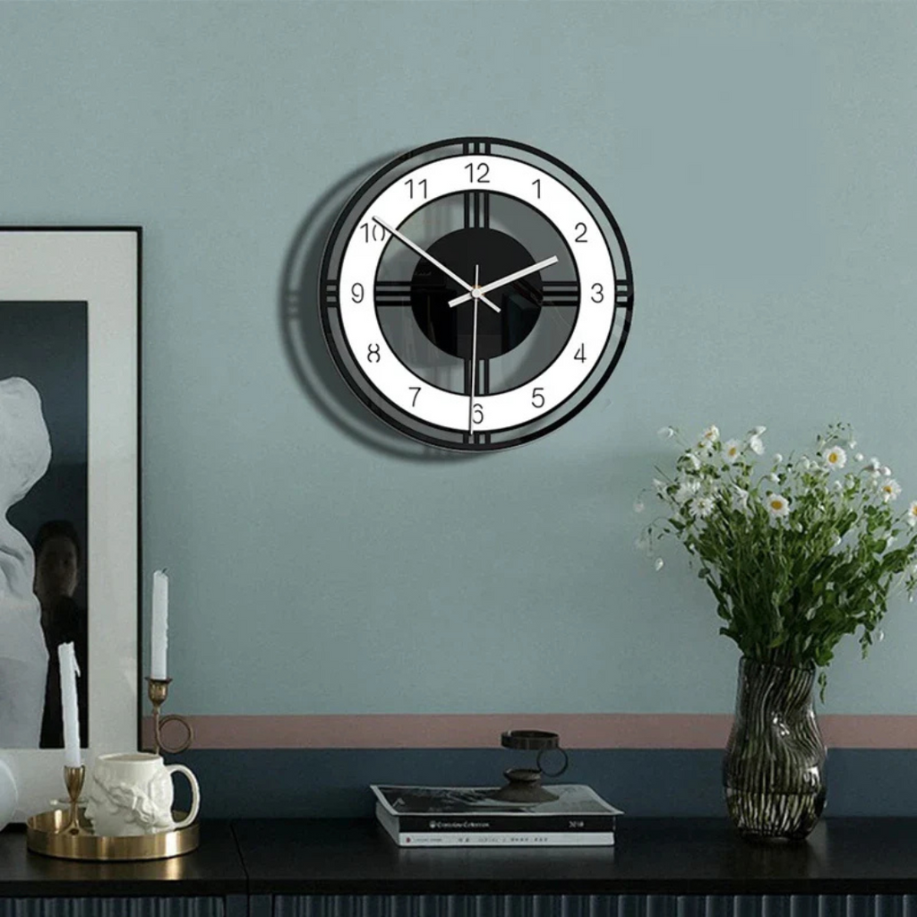 Large Wall Clock Black | Modern Wall Design
