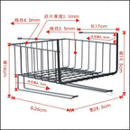 Under Shelf Storage Cabinet Basket