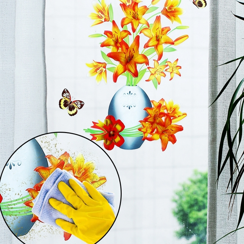 DIY Plant Vase 3D Stereo Sticker Self-Adhesive