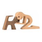 Animal Lover Wooden Sculpture Table Decoration