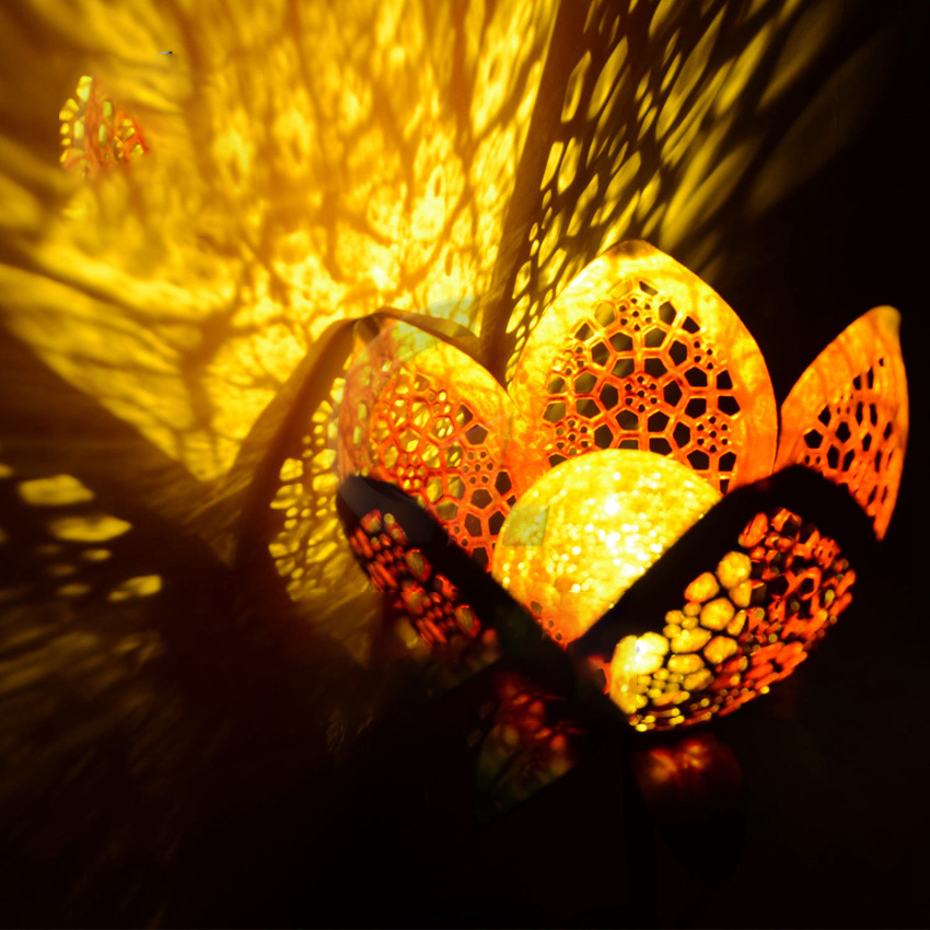 Solar Garden Light Lotus Flower – Decorative LED Outdoor Lighting for Garden and Yard