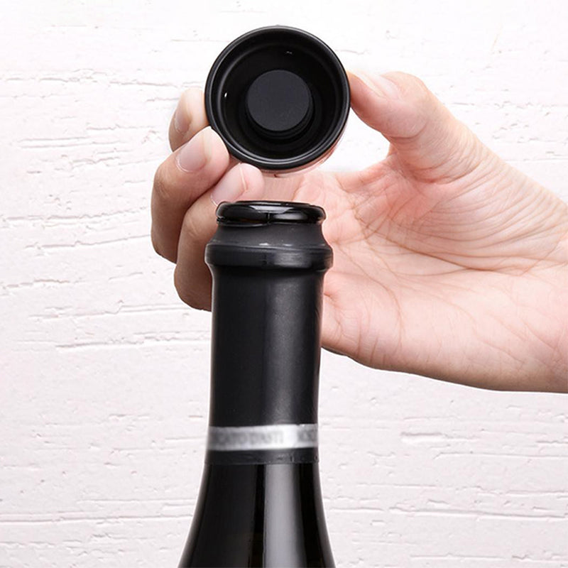 Silicone sealed wine, beer, champagne stopper