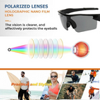 Sunglasses with UV protection for outdoor cyclists