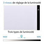 Drawing board with LED light