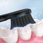 Sonic Toothbrush Zahnoa | Ultrasonic Cleaning | Whisper Quiet & Rechargeable | 8 Replacement Brushes